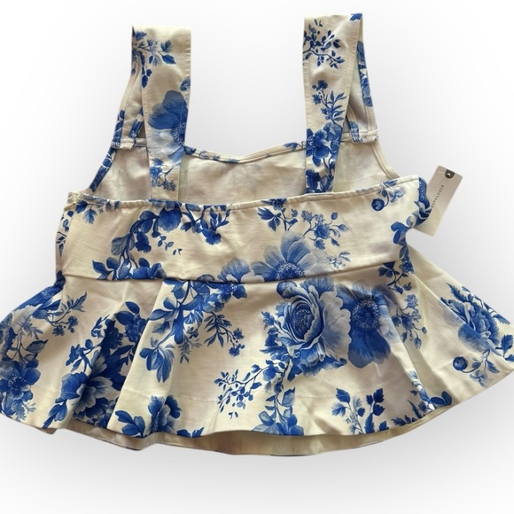 Maeve By Anthropologie Square-Neck Peplum Tank Top - Picture 6 of 8